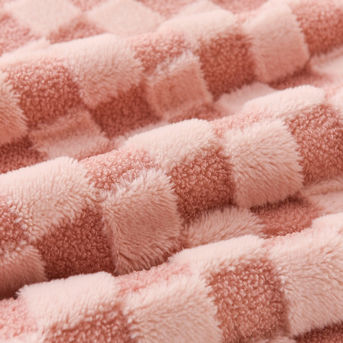 91家纺网 家纺一手货源 找家纺 （总）印季家纺 2025新款泰迪绒兔毛绒格子毛毯毯子