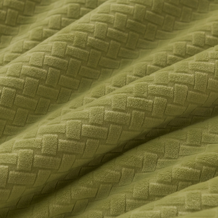 91家纺网 家纺一手货源 找家纺 印季家纺 2025秋冬新款三层夹棉-蝴蝶扣毛毯毯子多功能盖毯 蝴蝶扣-嫩绿