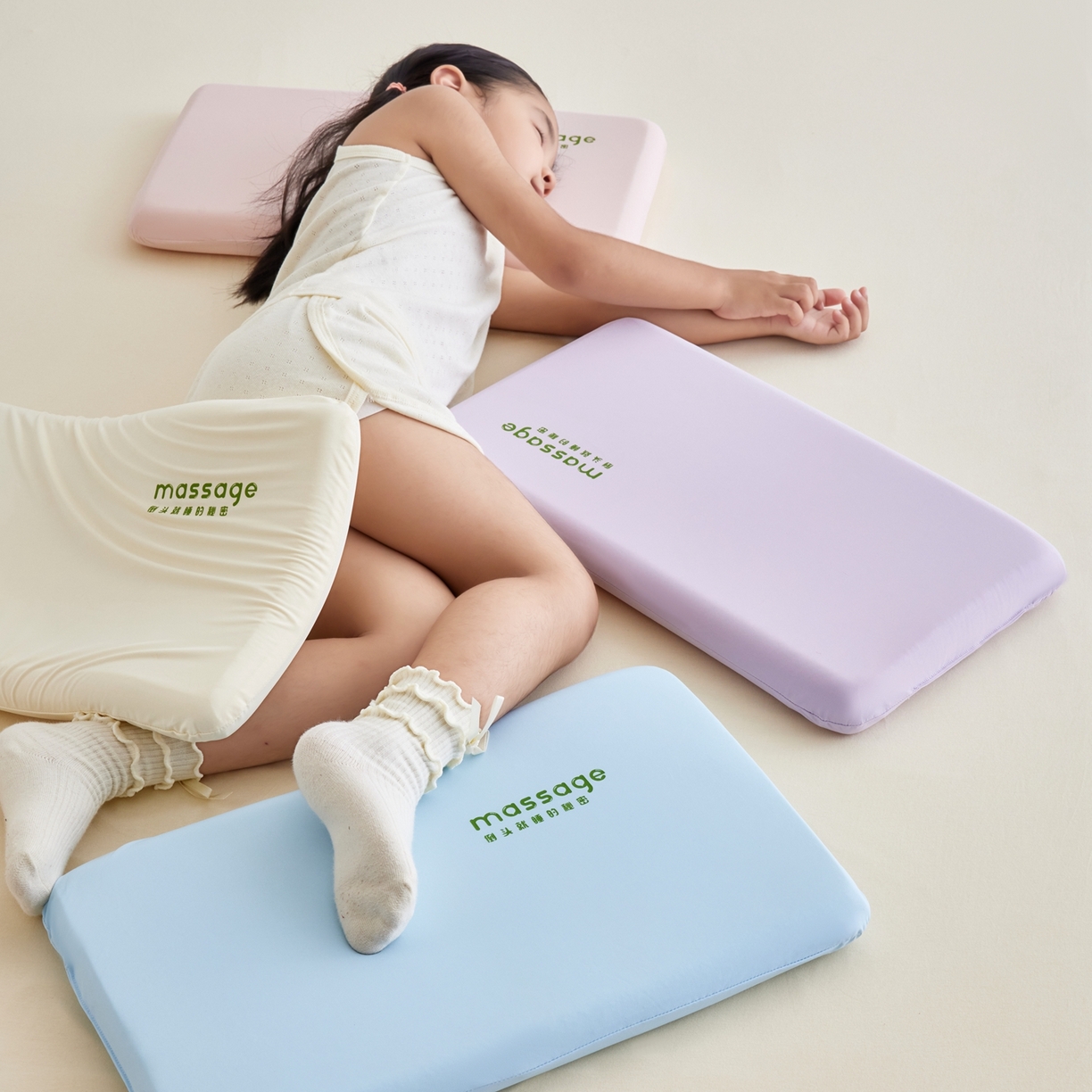 91家纺网 家纺一手货源 找家纺 （总）北鸣有鱼枕芯馆 2025新款Massage马莎鸡记忆棉亲子枕枕头枕芯-风格二