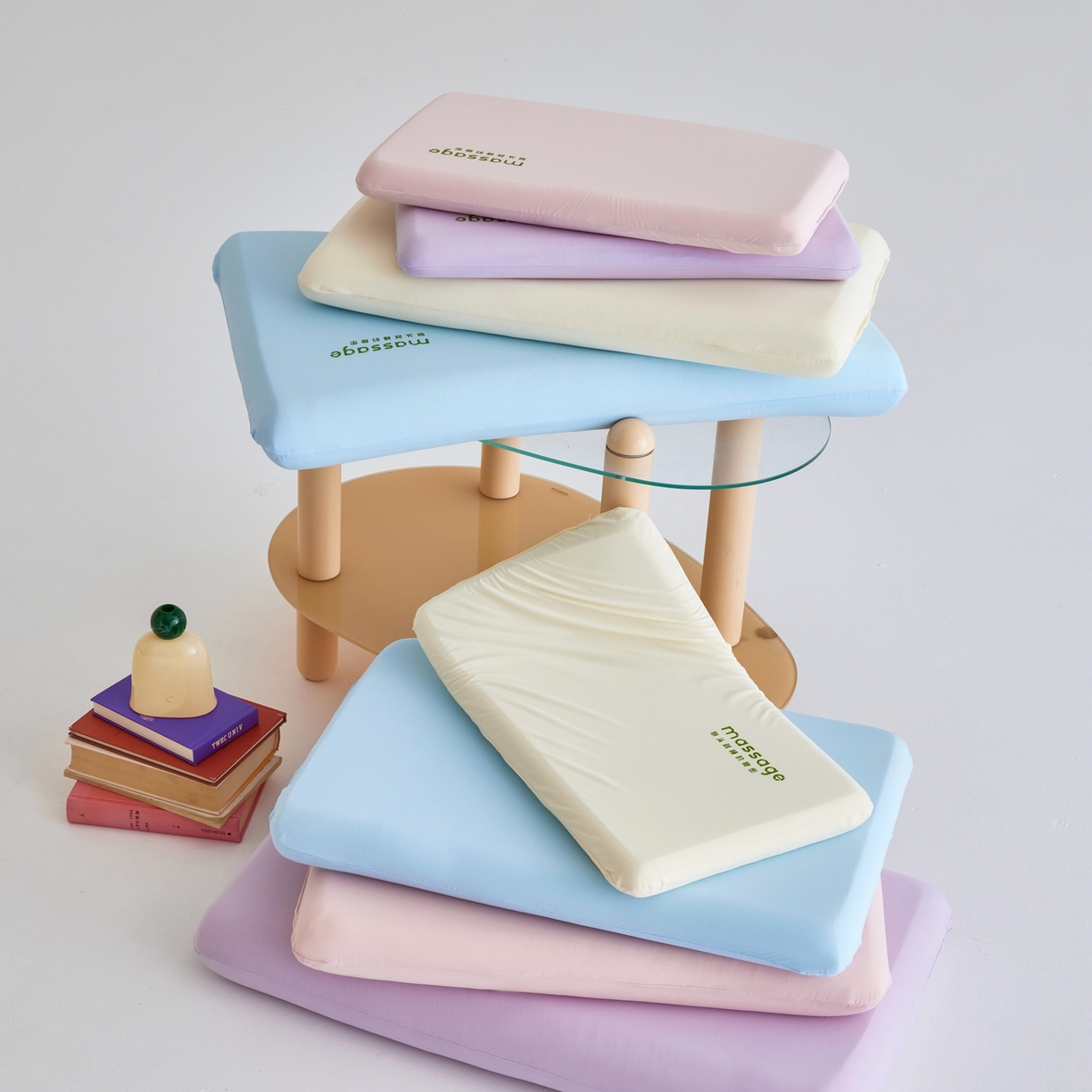 91家纺网 家纺一手货源 找家纺 （总）北鸣有鱼枕芯馆 2025新款Massage马莎鸡记忆棉亲子枕枕头枕芯-风格二