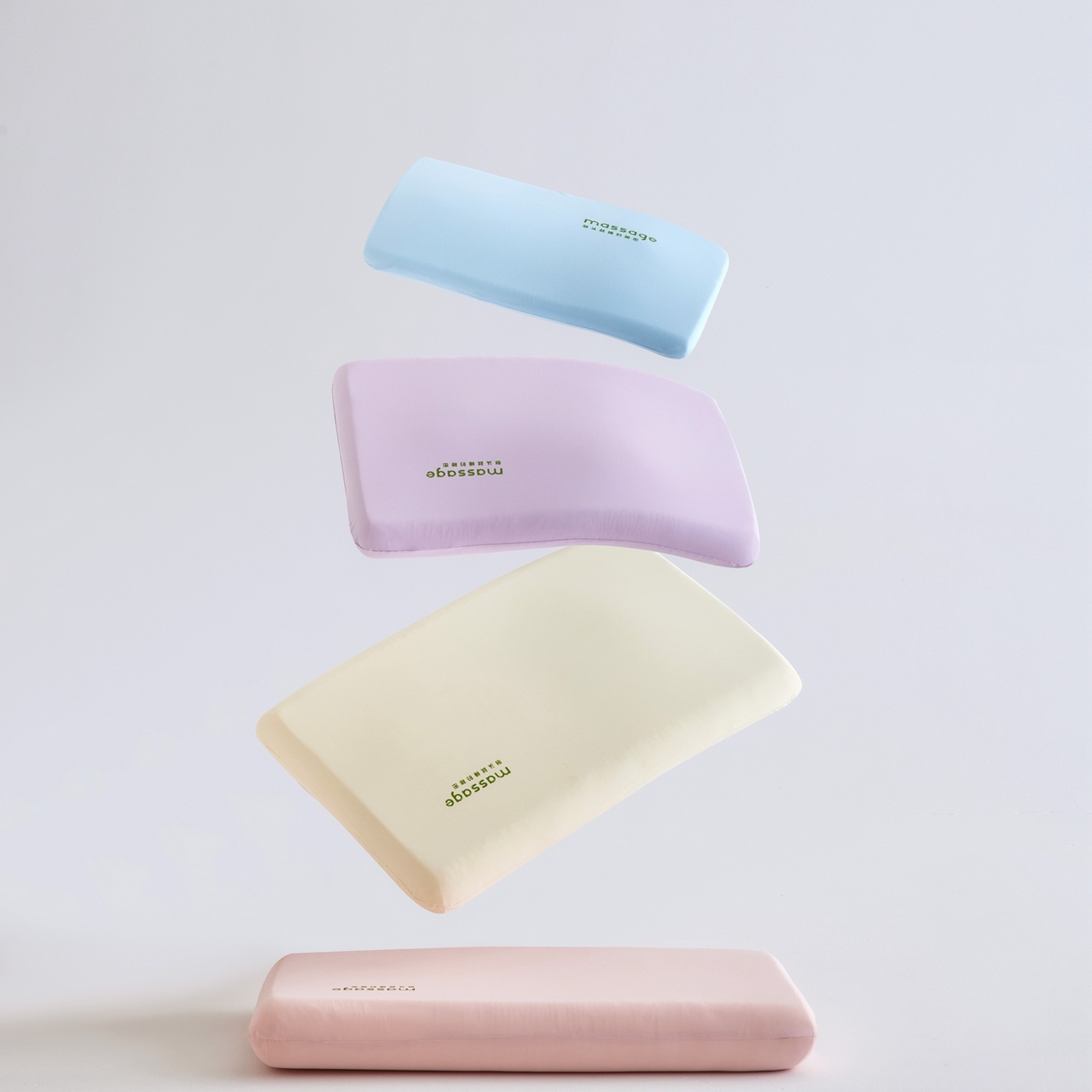 91家纺网 家纺一手货源 找家纺 北鸣有鱼枕芯馆 2025新款Massage马莎鸡记忆棉亲子枕枕头枕芯-风格二 组合图仅做展示不可下单