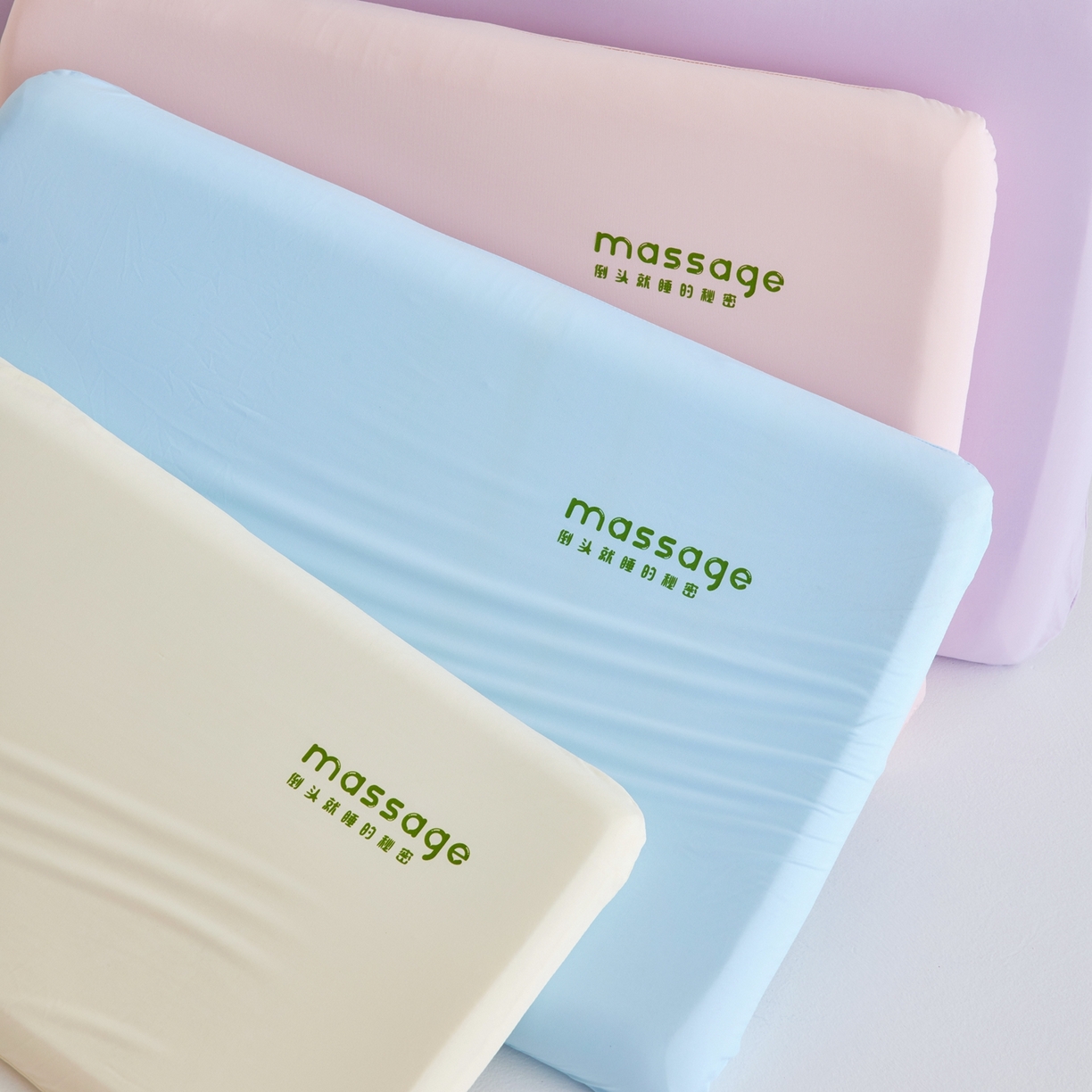 91家纺网 家纺一手货源 找家纺 北鸣有鱼枕芯馆 2025新款Massage马莎鸡记忆棉亲子枕枕头枕芯-风格二 组合图仅做展示不可下单