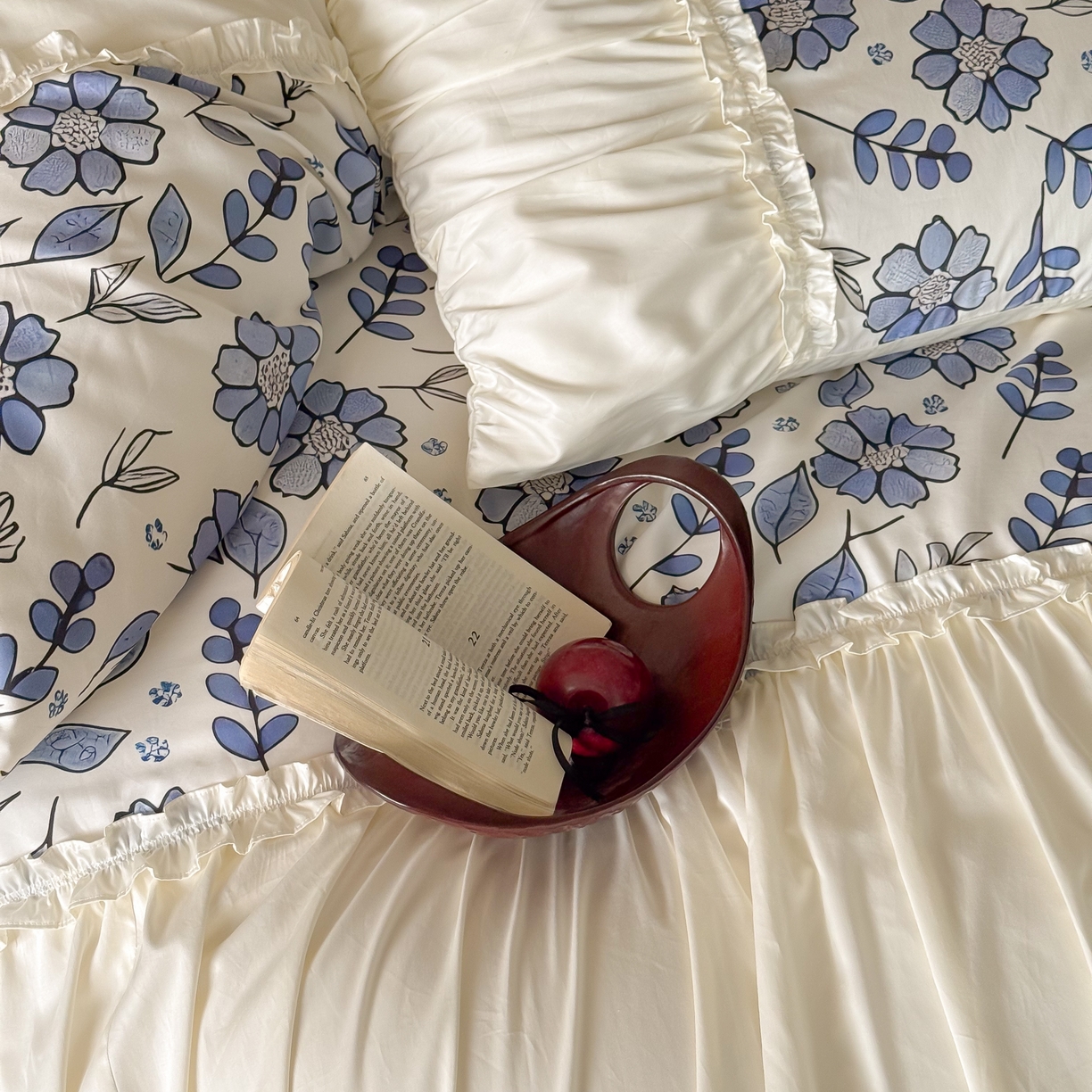 91家纺网 家纺一手货源 找家纺 （总）121 2025新款100支长绒棉贡缎数码印花四件套-蓝芷映月【提供买家秀】 【会员-20】 平台控价券后不得低于368/388元