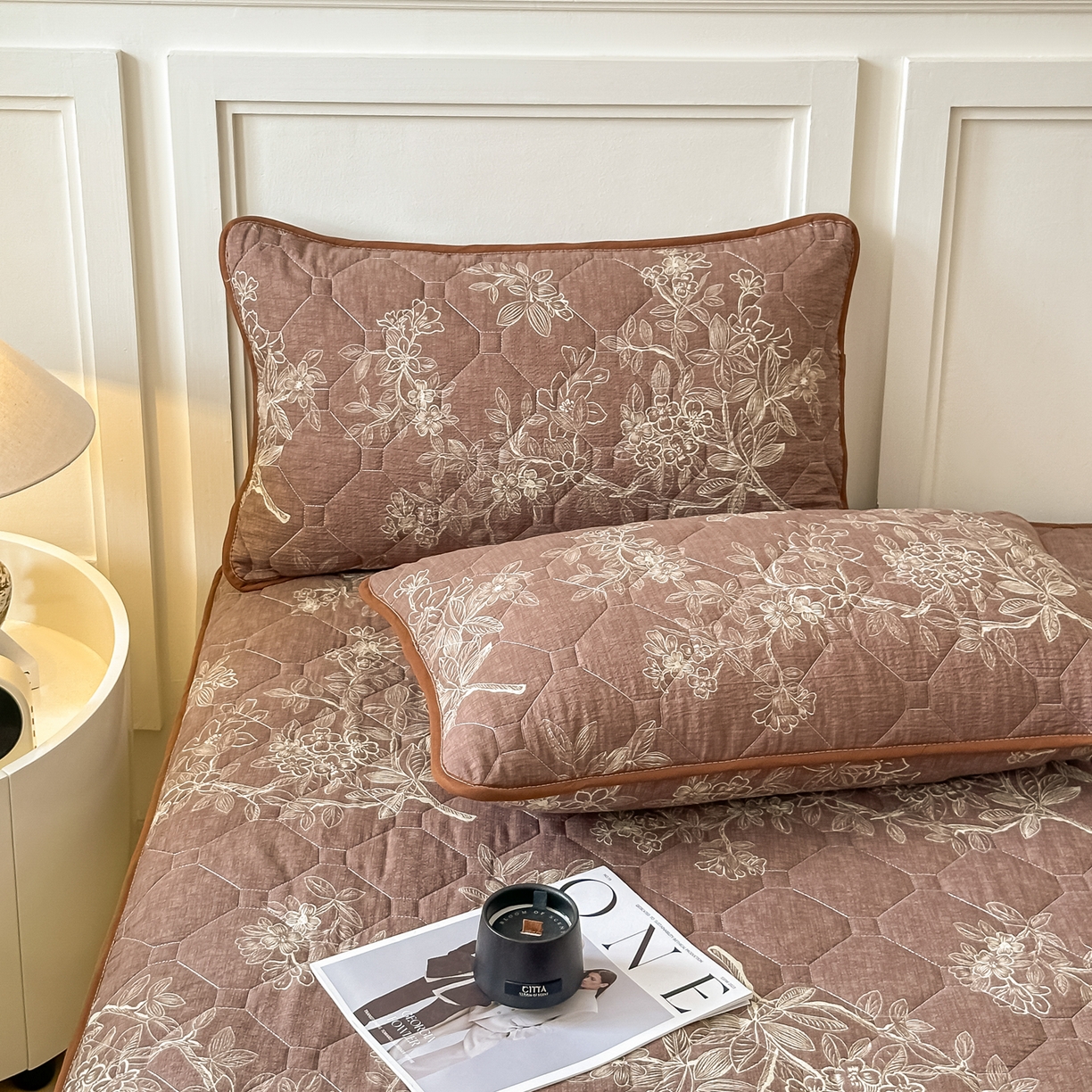 91家纺网 家纺一手货源 找家纺 （总）梦嘉居 2025新款加厚亚麻皱皱纱加棉床笠单品床笠枕套单件单床笠