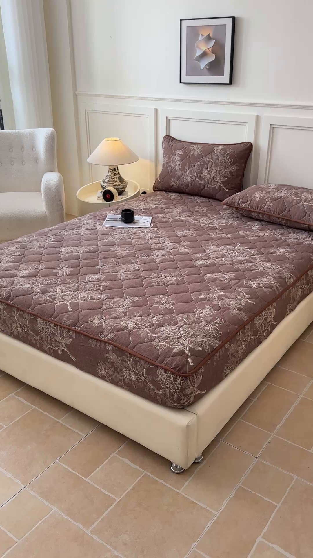 91家纺网 家纺一手货源 找家纺 （总）梦嘉居 2025新款加厚亚麻皱皱纱加棉床笠单品床笠枕套单件单床笠