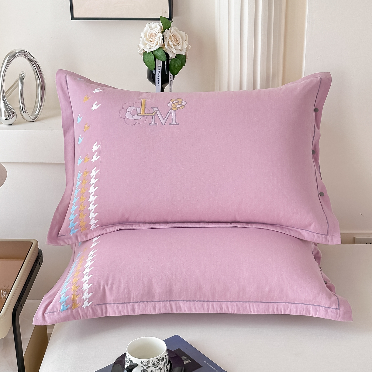 91家纺网 家纺一手货源 找家纺 （总）沐瑟家纺 2025新款欧尚枕套单品枕套枕套单件