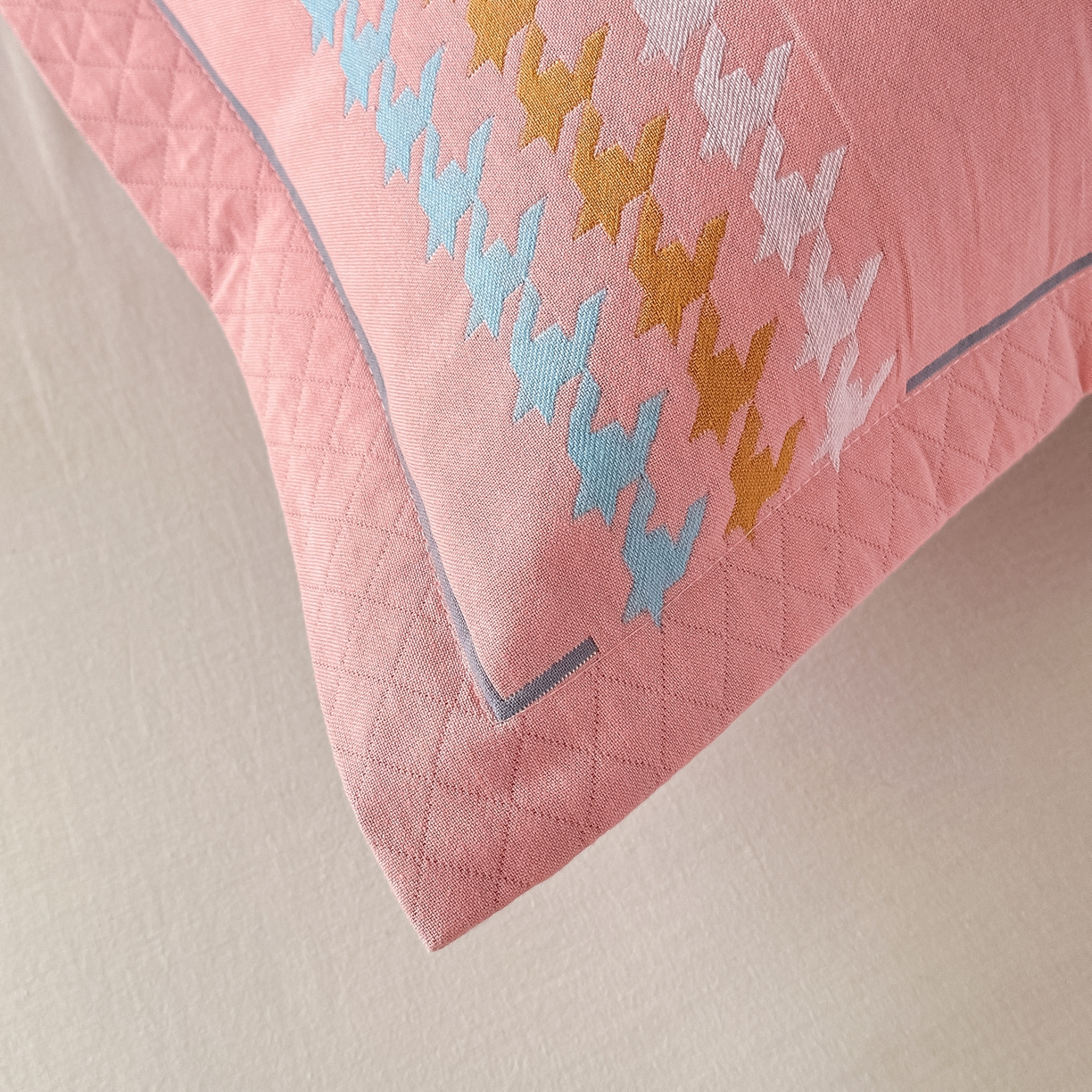 91家纺网 家纺一手货源 找家纺 沐瑟家纺 2025新款欧尚枕套单品枕套枕套单件 浪漫-粉色