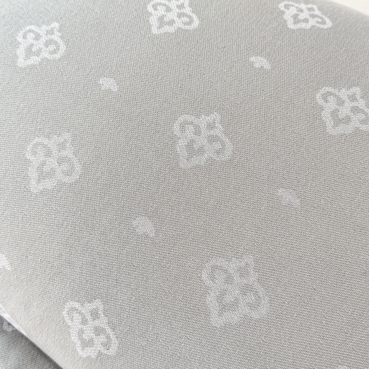 91家纺网 家纺一手货源 找家纺 沐瑟家纺 2025新款欧尚枕套单品枕套枕套单件 花迪-浅灰色