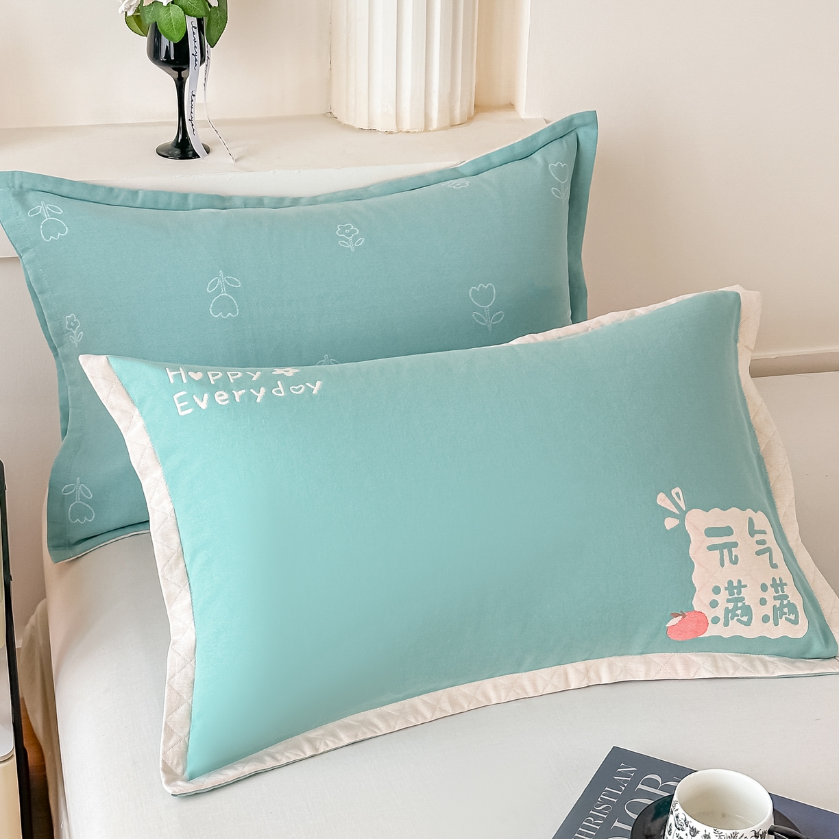 91家纺网 家纺一手货源 找家纺 （总）沐瑟家纺 2025新款怡家枕套单品枕套枕套单件