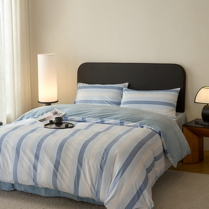 91家纺网 家纺一手货源 找家纺 （总）ONE TWO ONE 121 2025秋冬新款牛奶绒 德芙绒宝宝绒 婴儿绒短毛绒四件套床单被套-蓝黎海系列【未来大爆款】【提供买家秀】  会员-10    控价 标准258  加大278