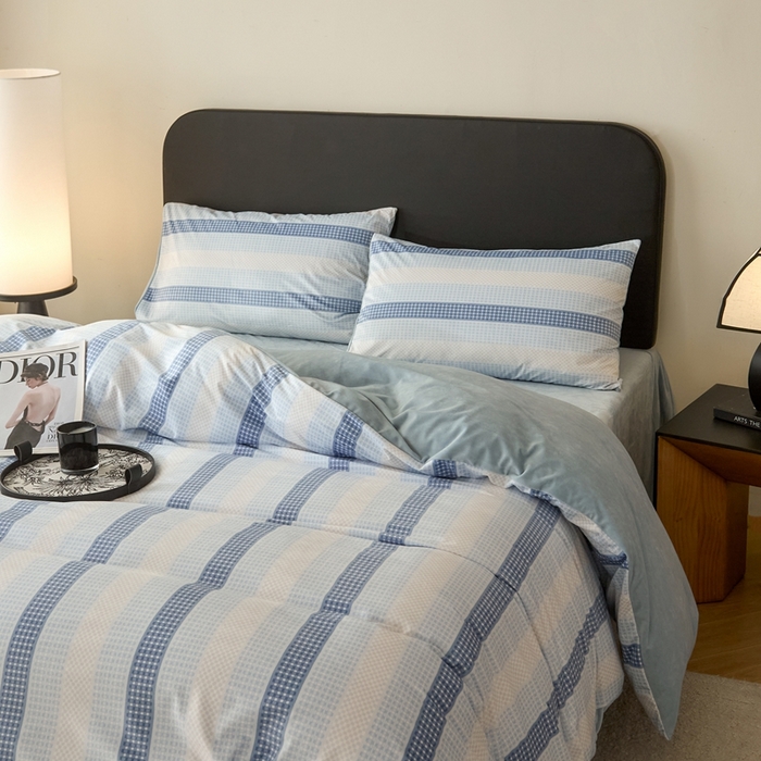 91家纺网 家纺一手货源 找家纺 （总）ONE TWO ONE 121 2025秋冬新款牛奶绒 德芙绒宝宝绒 婴儿绒短毛绒四件套床单被套-蓝黎海系列【未来大爆款】【提供买家秀】  会员-10    控价 标准258  加大278