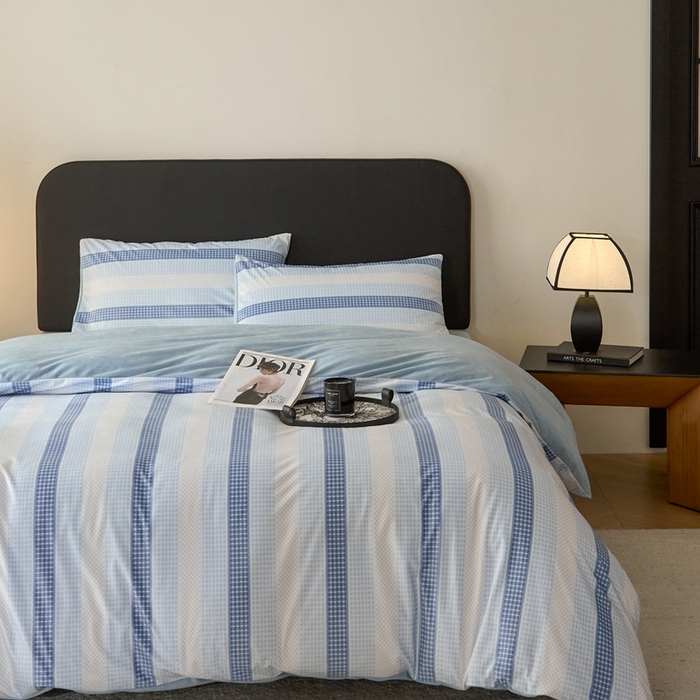 91家纺网 家纺一手货源 找家纺 （总）ONE TWO ONE 121 2025秋冬新款牛奶绒 德芙绒宝宝绒 婴儿绒短毛绒四件套床单被套-蓝黎海系列【未来大爆款】【提供买家秀】  会员-10    控价 标准258  加大278