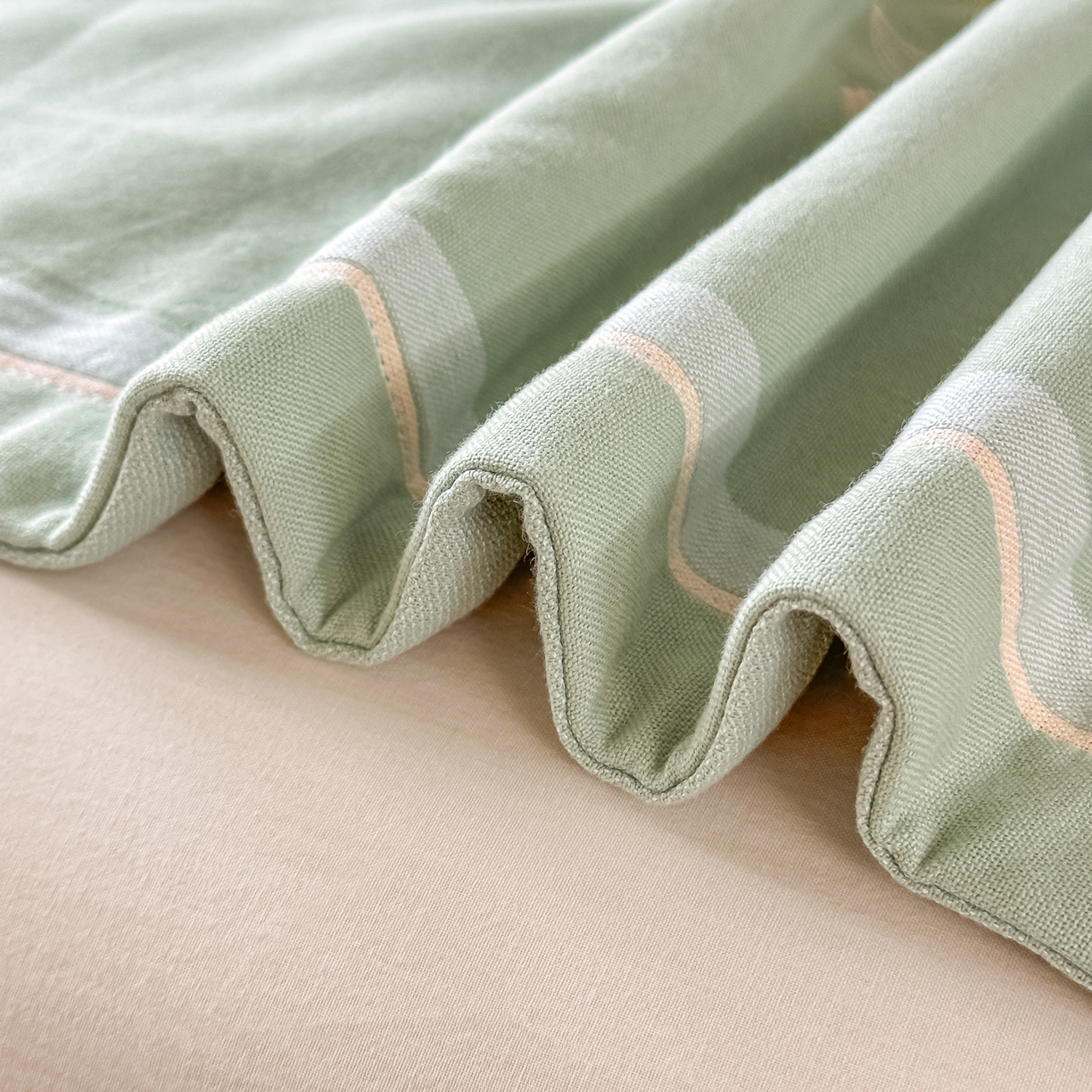 91家纺网 家纺一手货源 找家纺 沐瑟家纺 2025新款怡家枕套单品枕套枕套单件 花岁-草绿