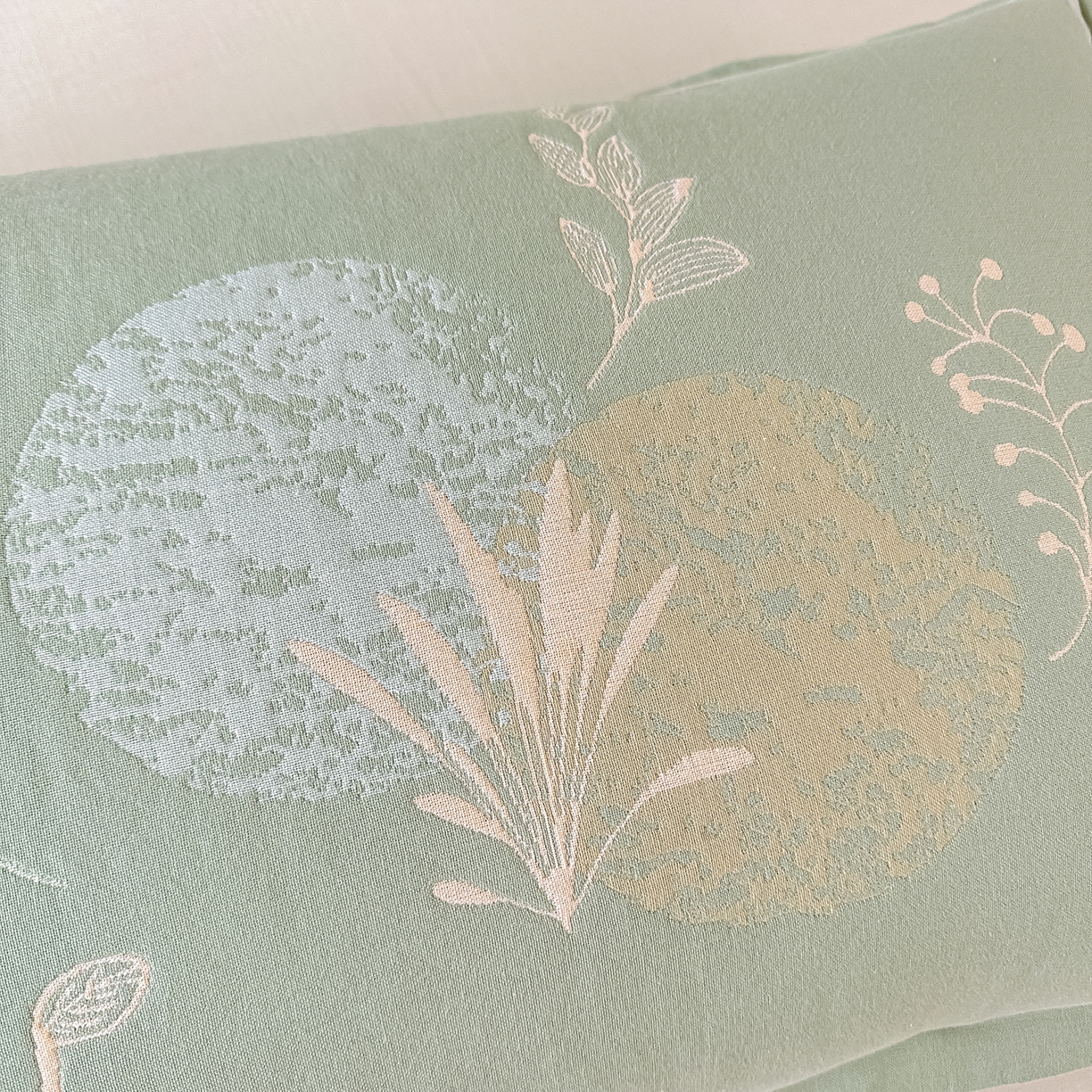 91家纺网 家纺一手货源 找家纺 沐瑟家纺 2025新款怡家枕套单品枕套枕套单件 花岁-草绿