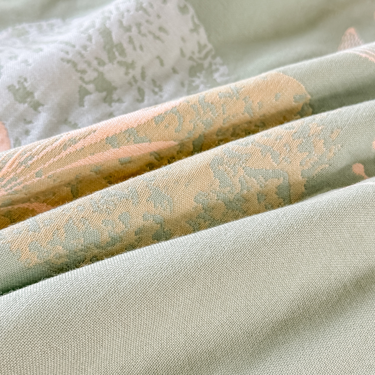 91家纺网 家纺一手货源 找家纺 沐瑟家纺 2025新款怡家枕套单品枕套枕套单件 花岁-草绿