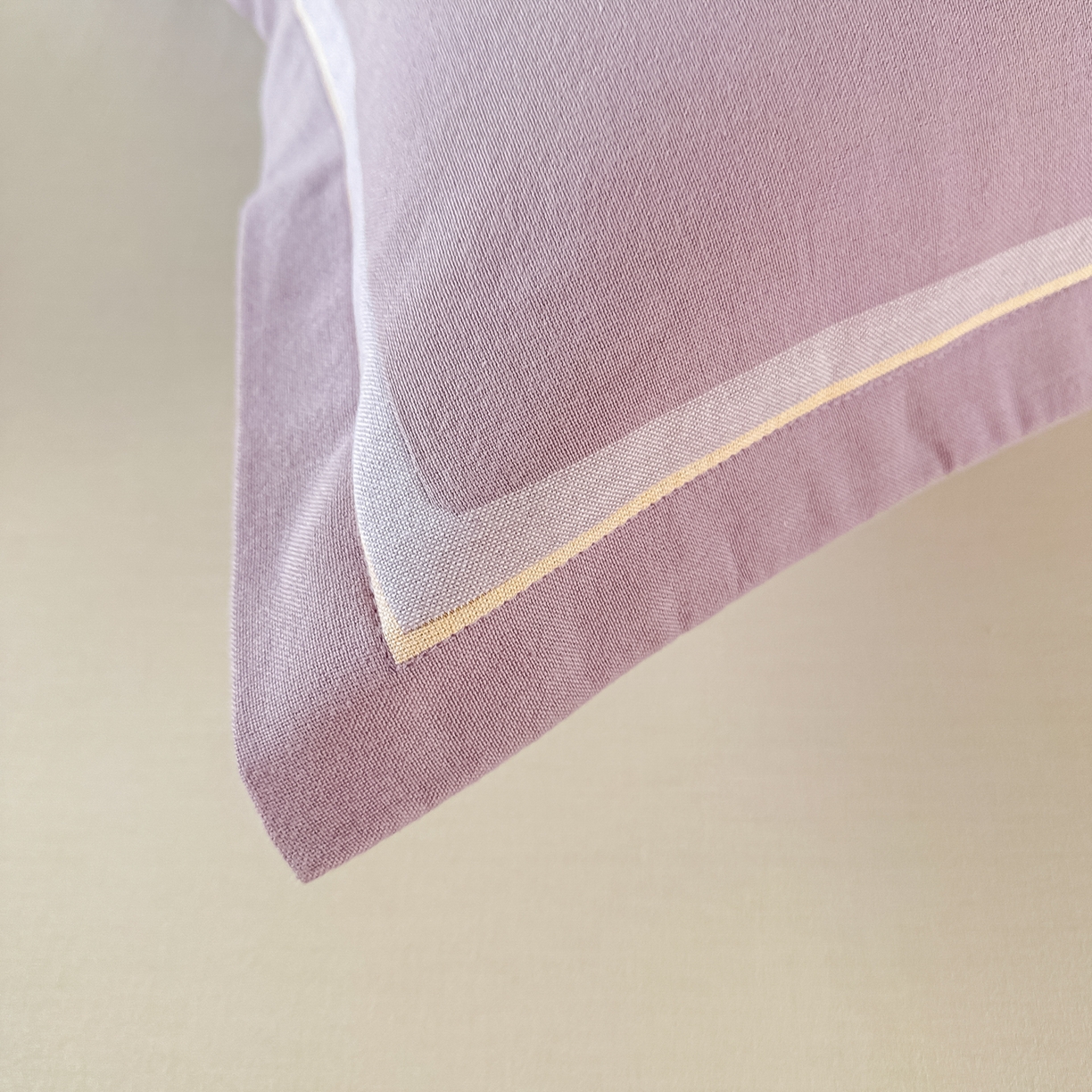 91家纺网 家纺一手货源 找家纺 沐瑟家纺 2025新款怡家枕套单品枕套枕套单件 花岁-紫色