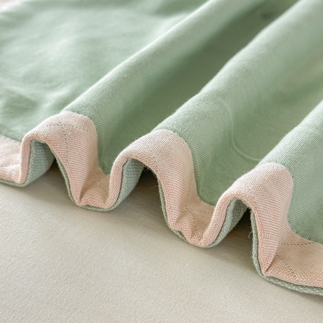 91家纺网 家纺一手货源 找家纺 沐瑟家纺 2025新款怡家枕套单品枕套枕套单件 元气满满-草绿