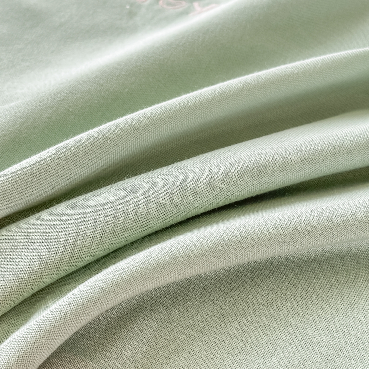 91家纺网 家纺一手货源 找家纺 沐瑟家纺 2025新款怡家枕套单品枕套枕套单件 元气满满-草绿