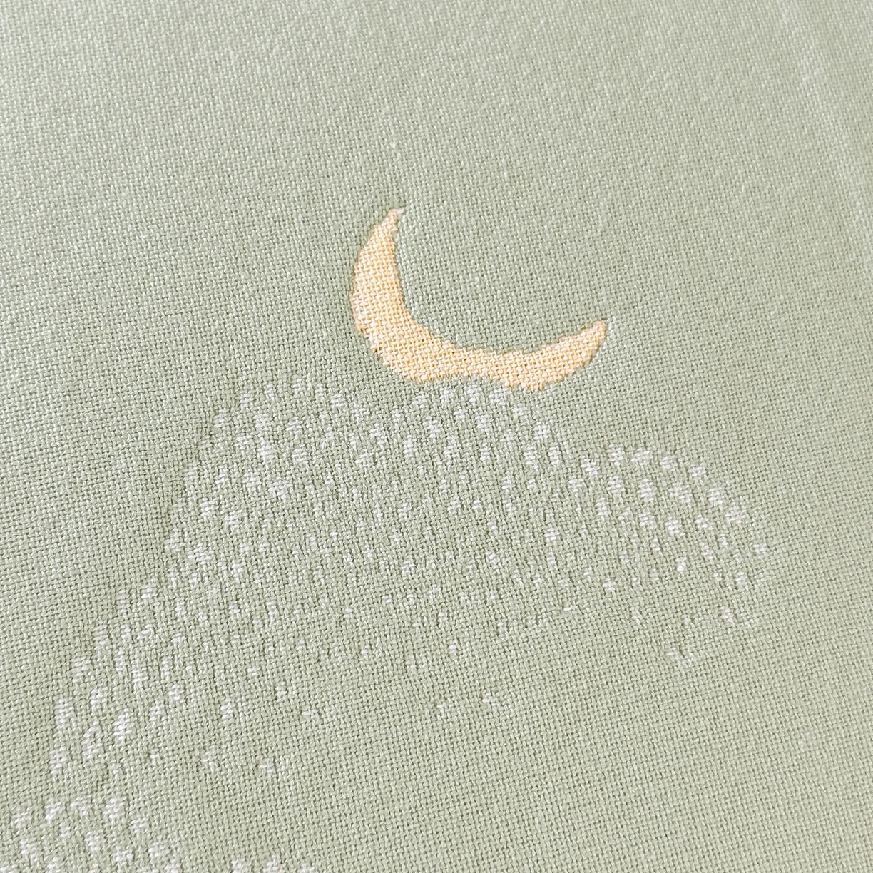 91家纺网 家纺一手货源 找家纺 沐瑟家纺 2025新款怡家枕套单品枕套枕套单件 云点-草绿色