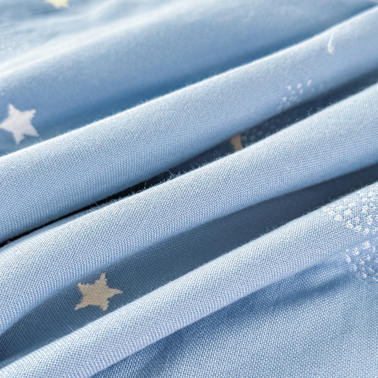 91家纺网 家纺一手货源 找家纺 沐瑟家纺 2025新款怡家枕套单品枕套枕套单件 云点-蓝灰色