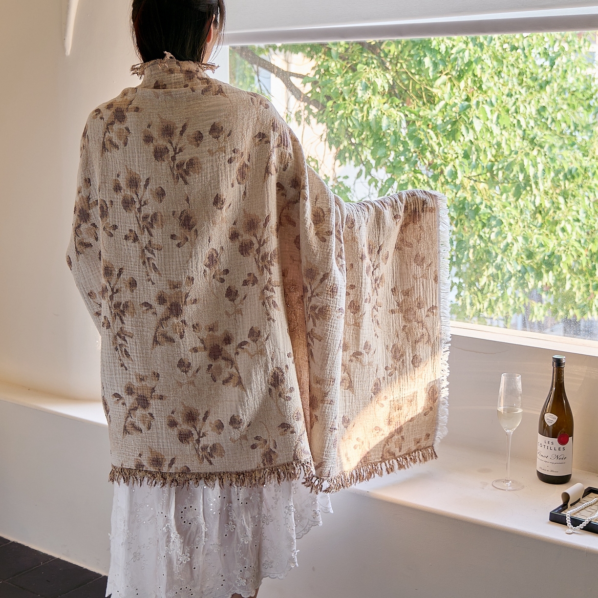 91家纺网 家纺一手货源 找家纺 沐瑟家纺 2025新款流苏披肩毯毛毯毯子 洛颖