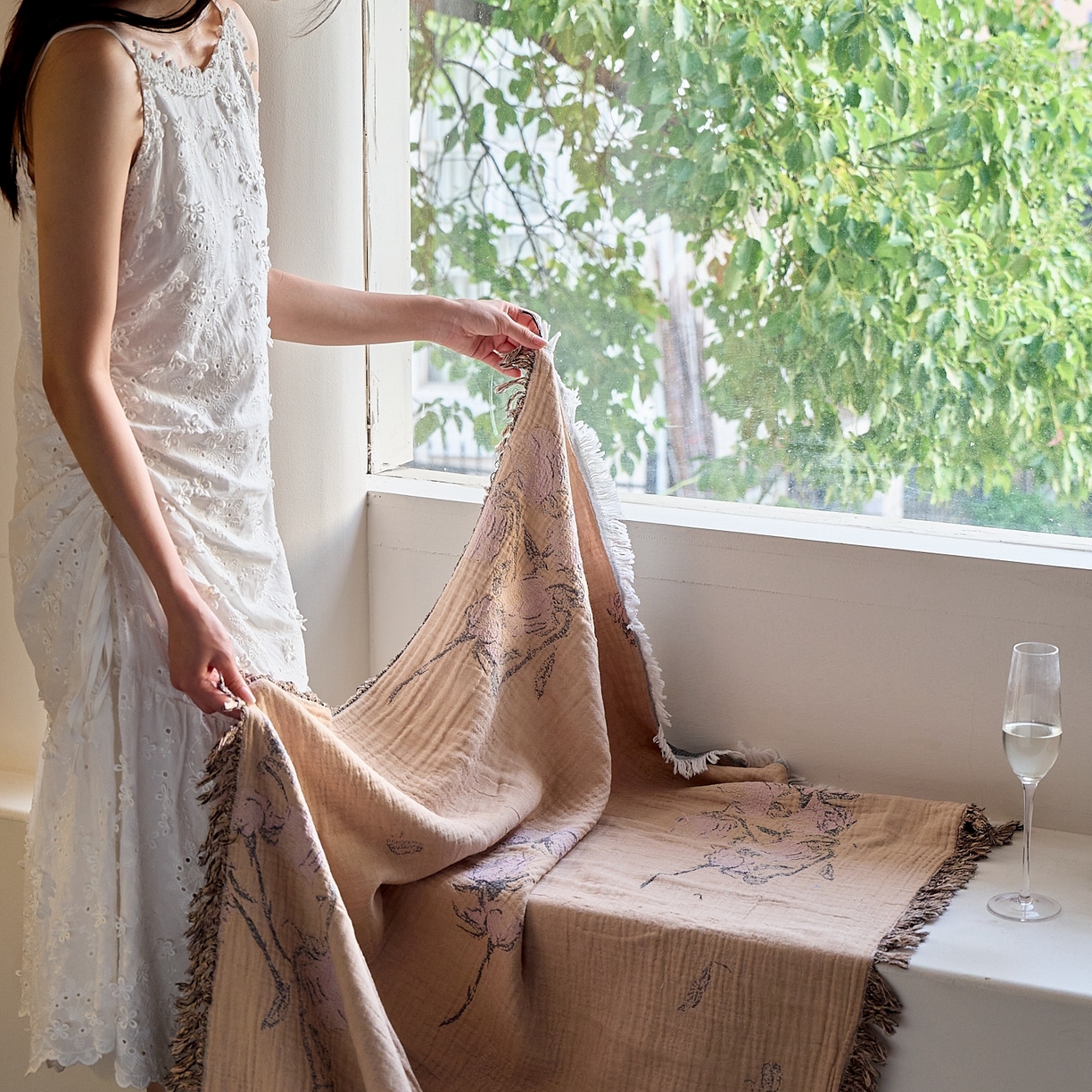 91家纺网 家纺一手货源 找家纺 沐瑟家纺 2025新款流苏披肩毯毛毯毯子 沅蔓