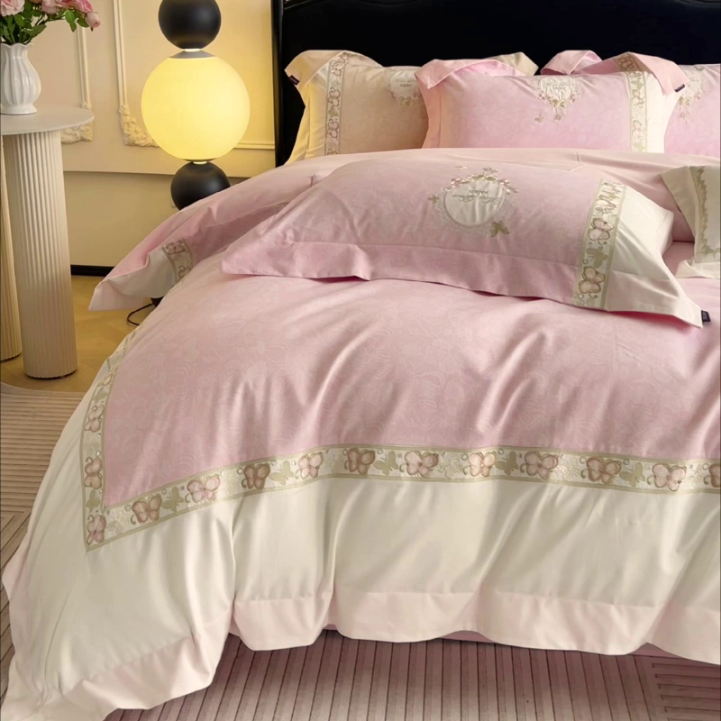 91家纺网 家纺一手货源 找家纺 （总）爱妮菲家纺 2025新款轻奢风A类加厚全棉磨毛四件套纯棉重工刺绣保暖被套床单高级感床笠冬季床