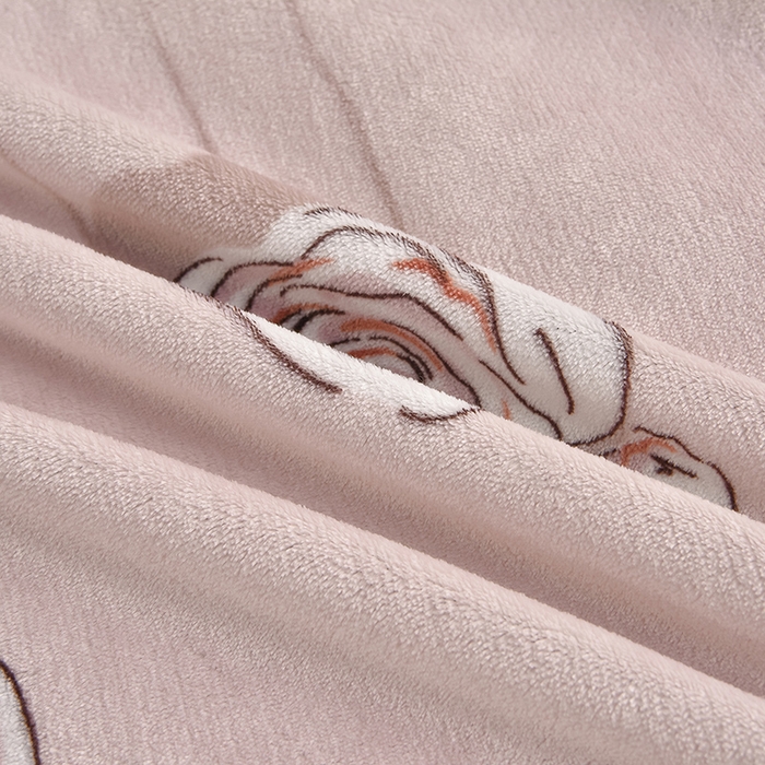 91家纺网 家纺一手货源 找家纺 佳一 2025新款高克重8-9斤 印花牛奶绒四件套 爱丽丝