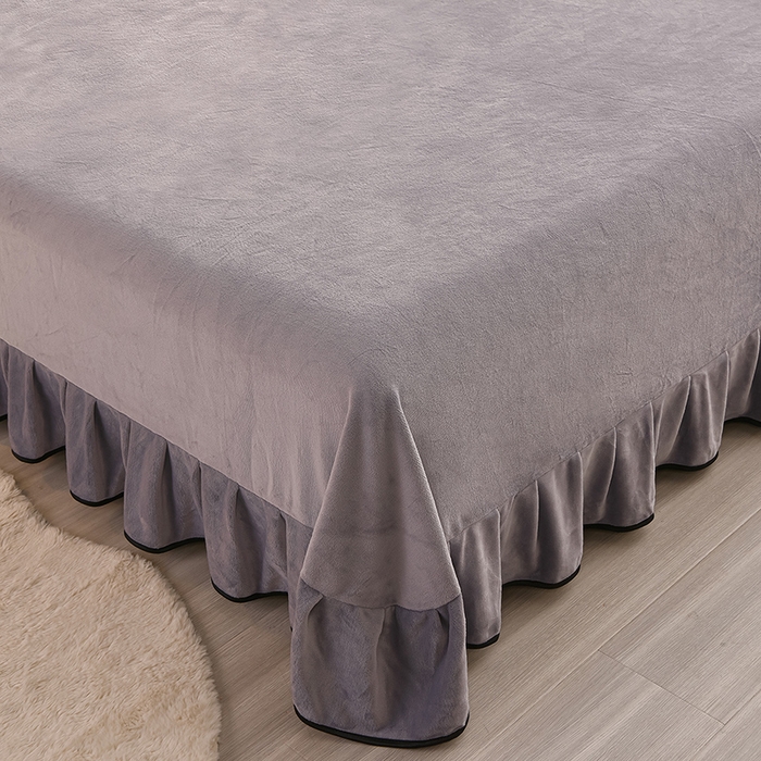 91家纺网 家纺一手货源 找家纺 佳一 2025新款高克重8-9斤 印花牛奶绒四件套 爱丽丝