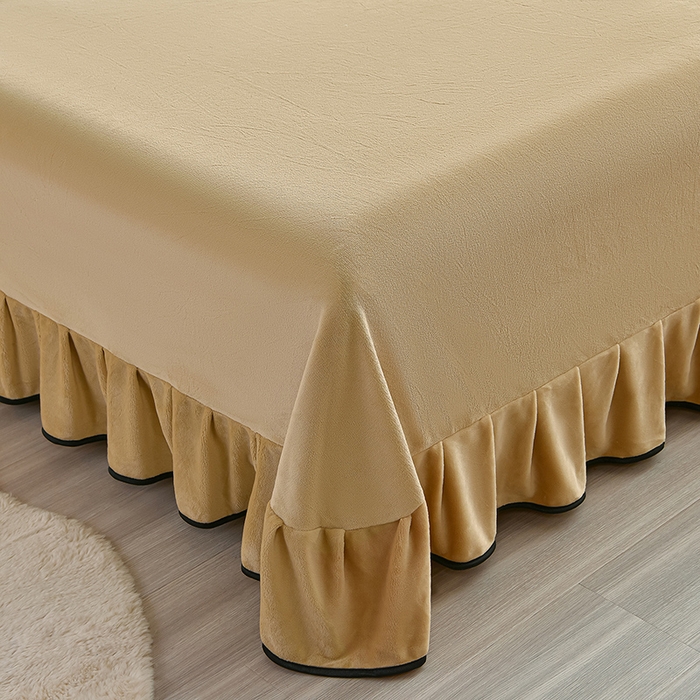 91家纺网 家纺一手货源 找家纺 佳一 2025新款高克重8-9斤 印花牛奶绒四件套 里物