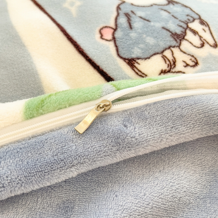 91家纺网 家纺一手货源 找家纺 印季家纺 2025新款加厚印花保暖牛奶绒四件套 赤茶樱桃