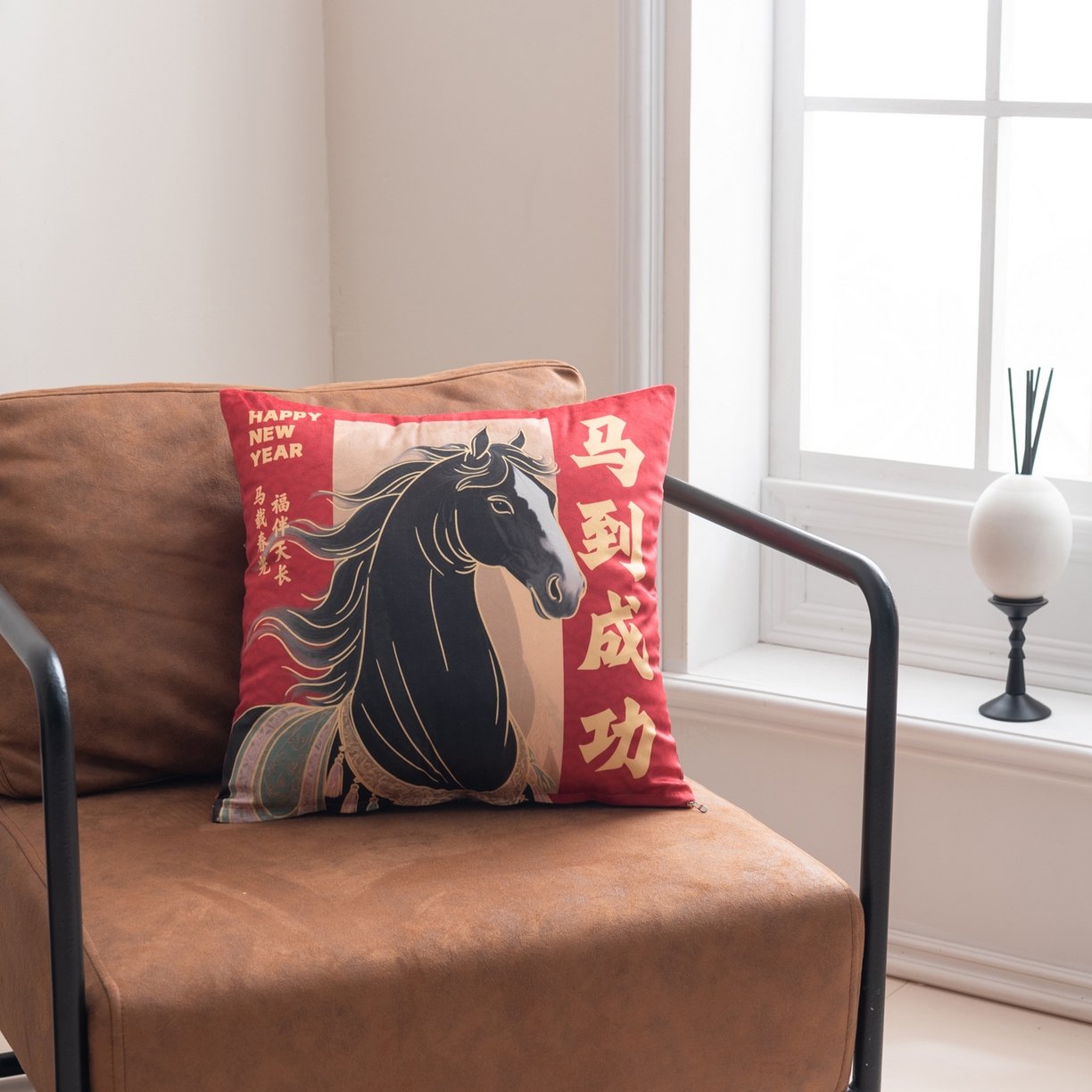 91家纺网 家纺一手货源 找家纺 （总）博笔熊家纺 2025新款马年荷兰绒抱枕