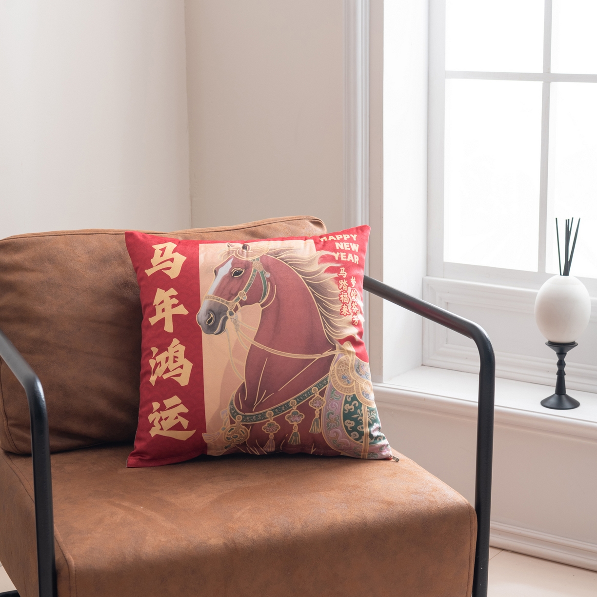 91家纺网 家纺一手货源 找家纺 （总）博笔熊家纺 2025新款马年荷兰绒抱枕