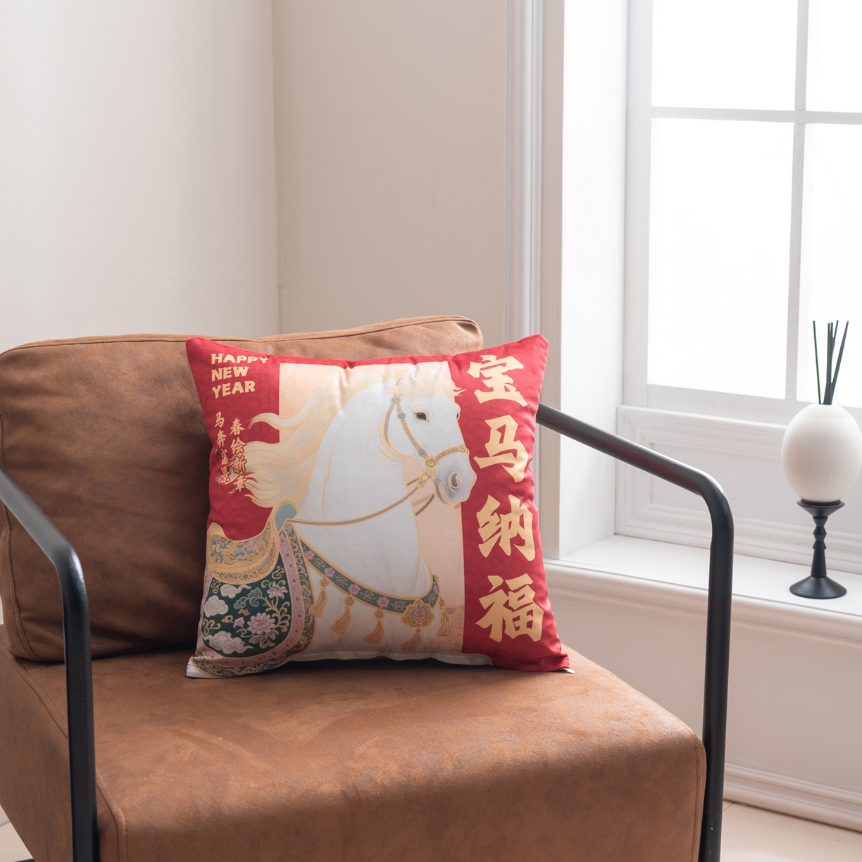 91家纺网 家纺一手货源 找家纺 （总）博笔熊家纺 2025新款马年荷兰绒抱枕