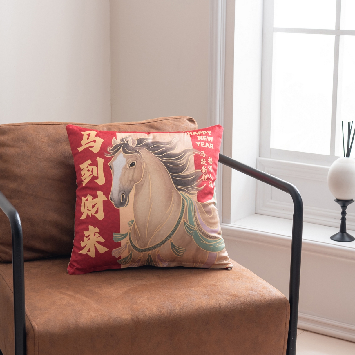 91家纺网 家纺一手货源 找家纺 （总）博笔熊家纺 2025新款马年荷兰绒抱枕