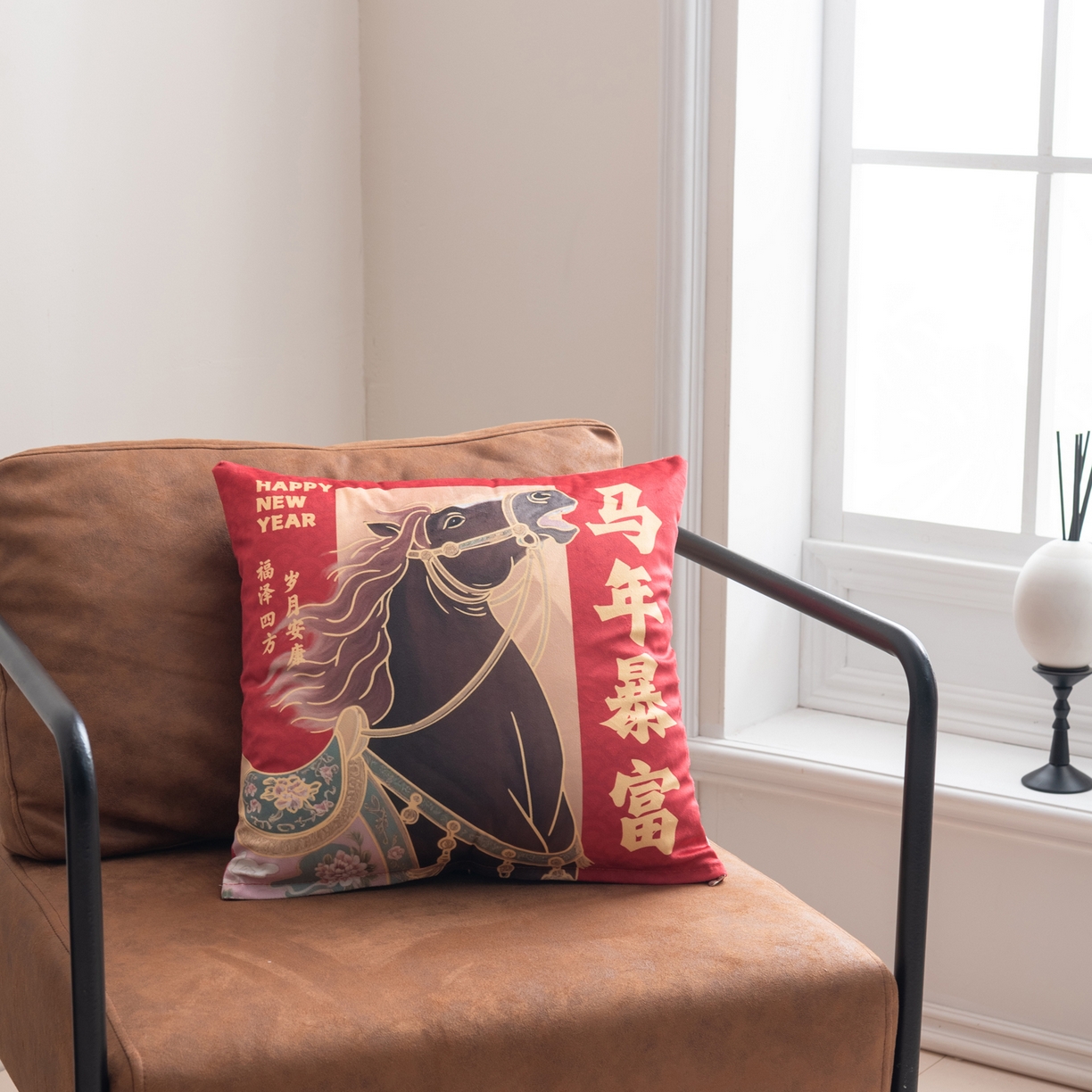 91家纺网 家纺一手货源 找家纺 （总）博笔熊家纺 2025新款马年荷兰绒抱枕