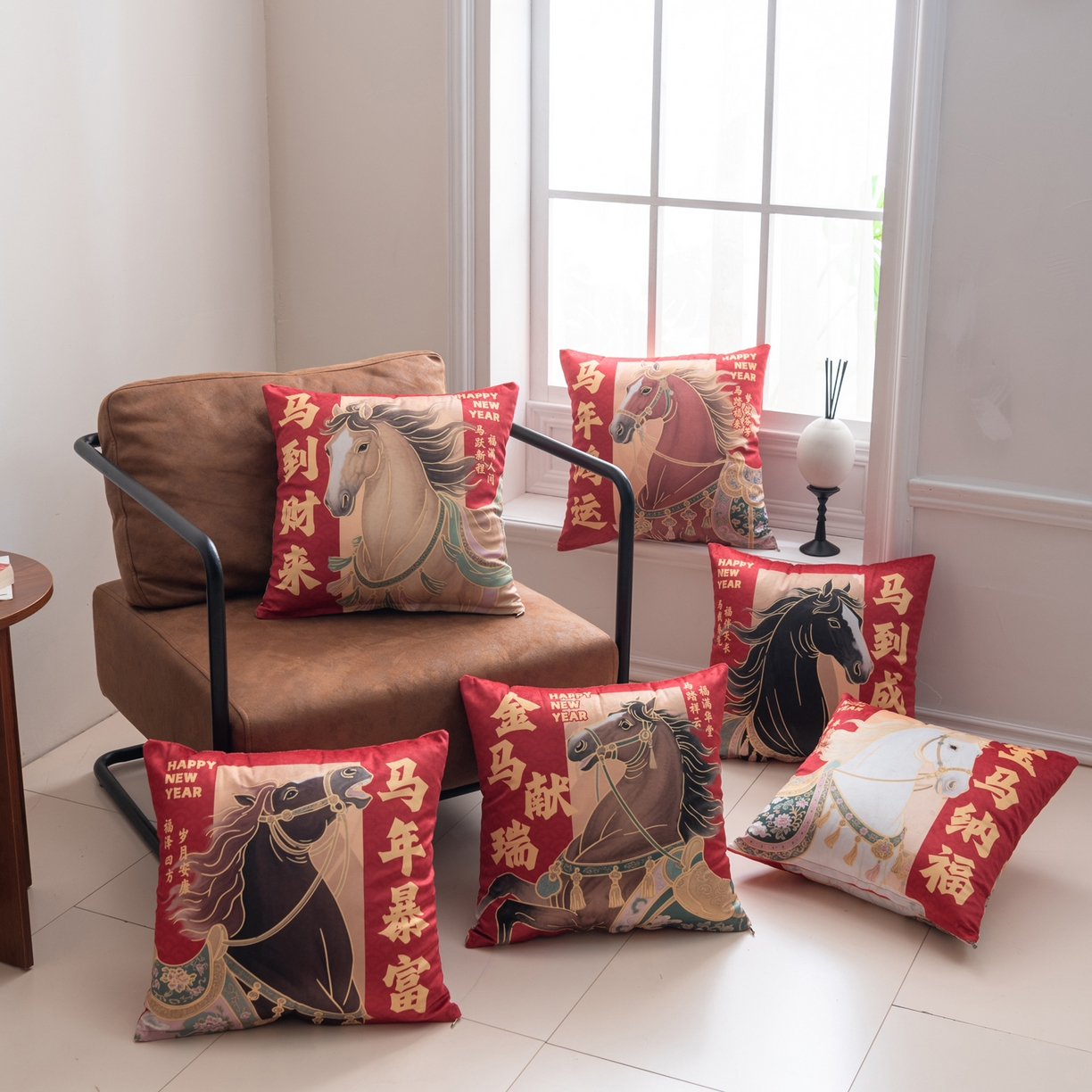 91家纺网 家纺一手货源 找家纺 （总）博笔熊家纺 2025新款马年荷兰绒抱枕