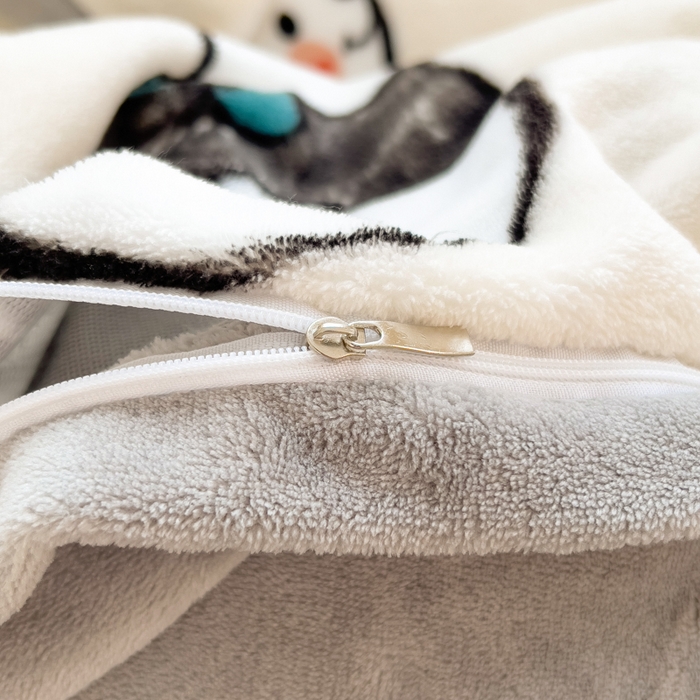 91家纺网 家纺一手货源 找家纺 印季家纺 2025新款加厚印花保暖牛奶绒四件套 蜂蜜罐