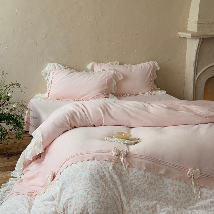 91家纺网 家纺一手货源 找家纺 （总）佳汐蓝家纺 2025新款230g牛奶绒雕花四件套-泡芙（卷后不低于298元)