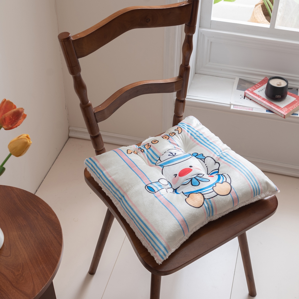 91家纺网 家纺一手货源 找家纺 （总）博笔熊家纺 2025新款双面卡通坐垫