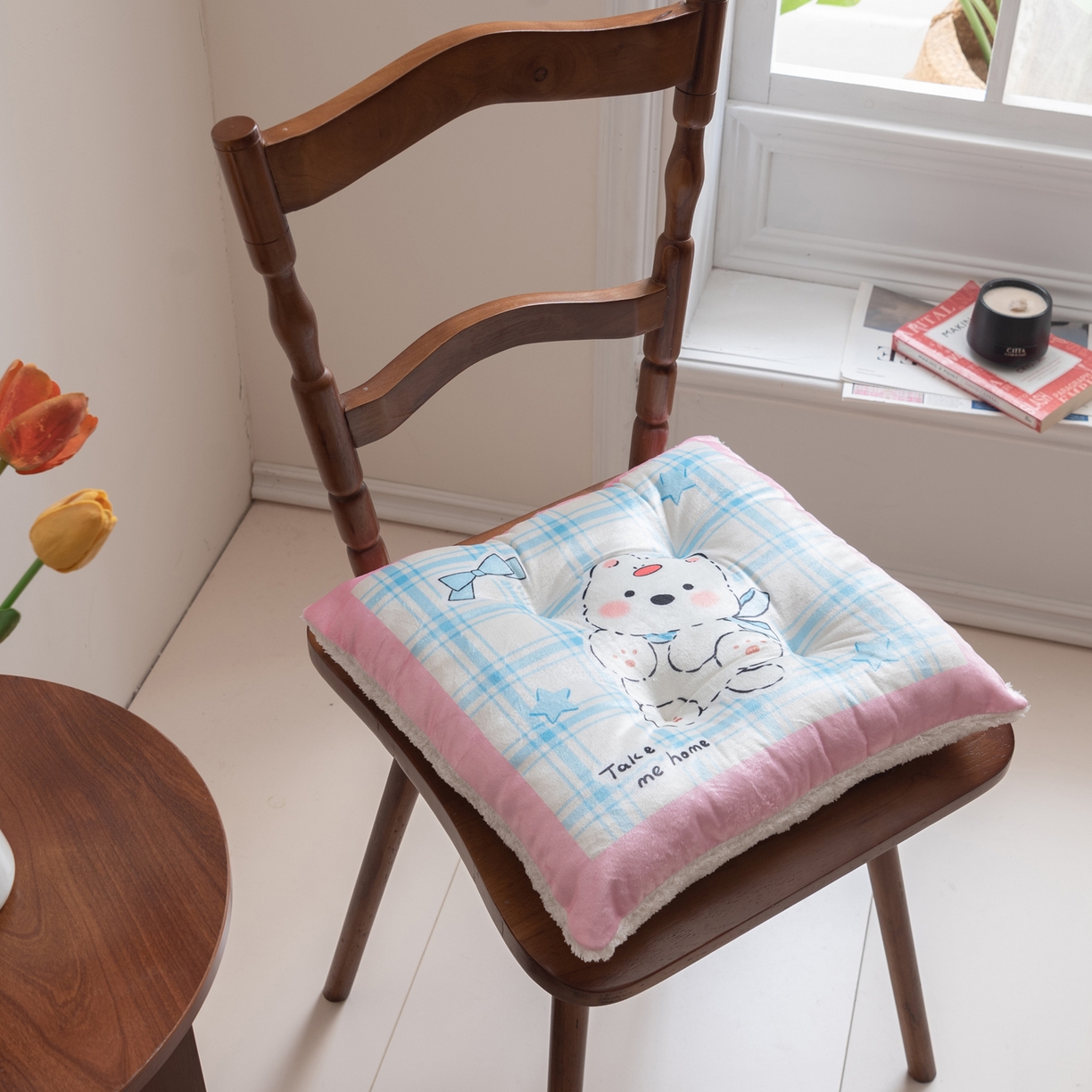 91家纺网 家纺一手货源 找家纺 （总）博笔熊家纺 2025新款双面卡通坐垫