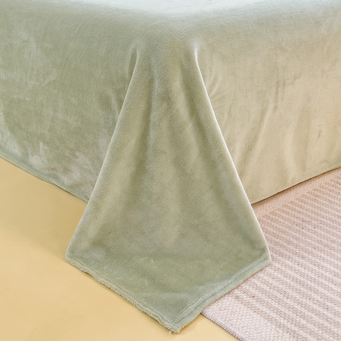 91家纺网 家纺一手货源 找家纺 印季家纺 2025新款加厚印花保暖牛奶绒四件套 小青梅