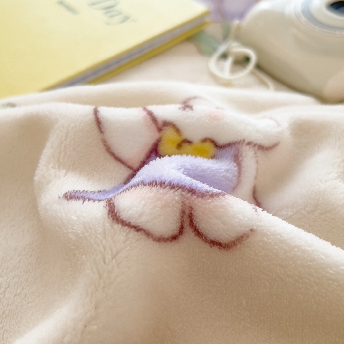 91家纺网 家纺一手货源 找家纺 印季家纺 2025新款加厚印花保暖牛奶绒四件套 郁兔-紫