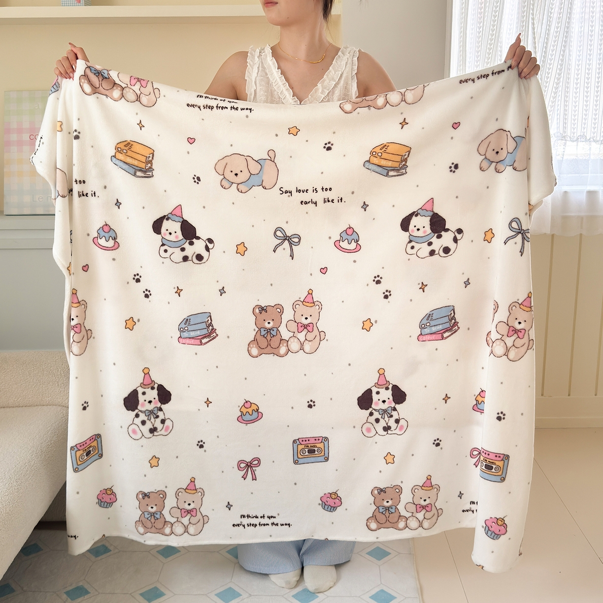 91家纺网 家纺一手货源 找家纺 （总）沐芷 2025 A类牛奶绒毛毯印花盖毯毛毯午休毯卡通多功能沙发毯空调毯 提供买家秀（下载文件包，包含买家秀）