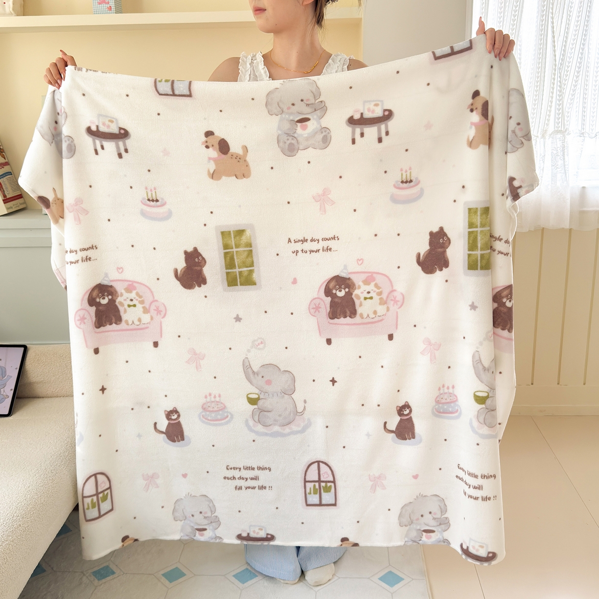 91家纺网 家纺一手货源 找家纺 （总）沐芷 2025 A类牛奶绒毛毯印花盖毯毛毯午休毯卡通多功能沙发毯空调毯 提供买家秀（下载文件包，包含买家秀）