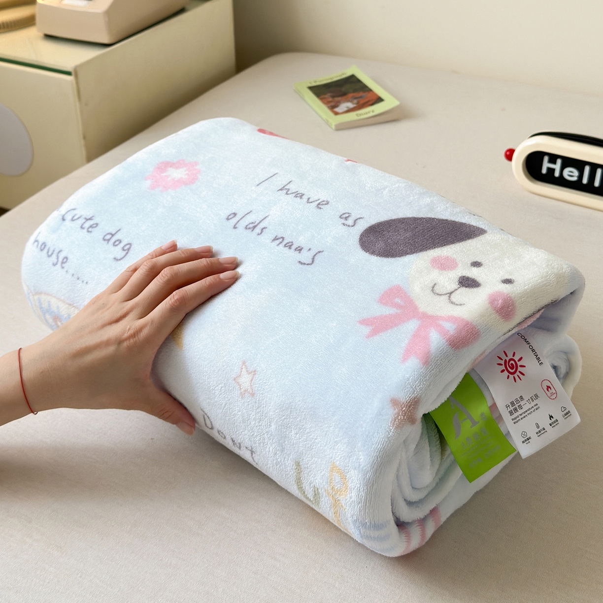 91家纺网 家纺一手货源 找家纺 沐芷 2025 A类牛奶绒毛毯印花盖毯毛毯午休毯卡通多功能沙发毯空调毯 提供买家秀（下载文件包，包含买家秀） 【绒】趣味课堂