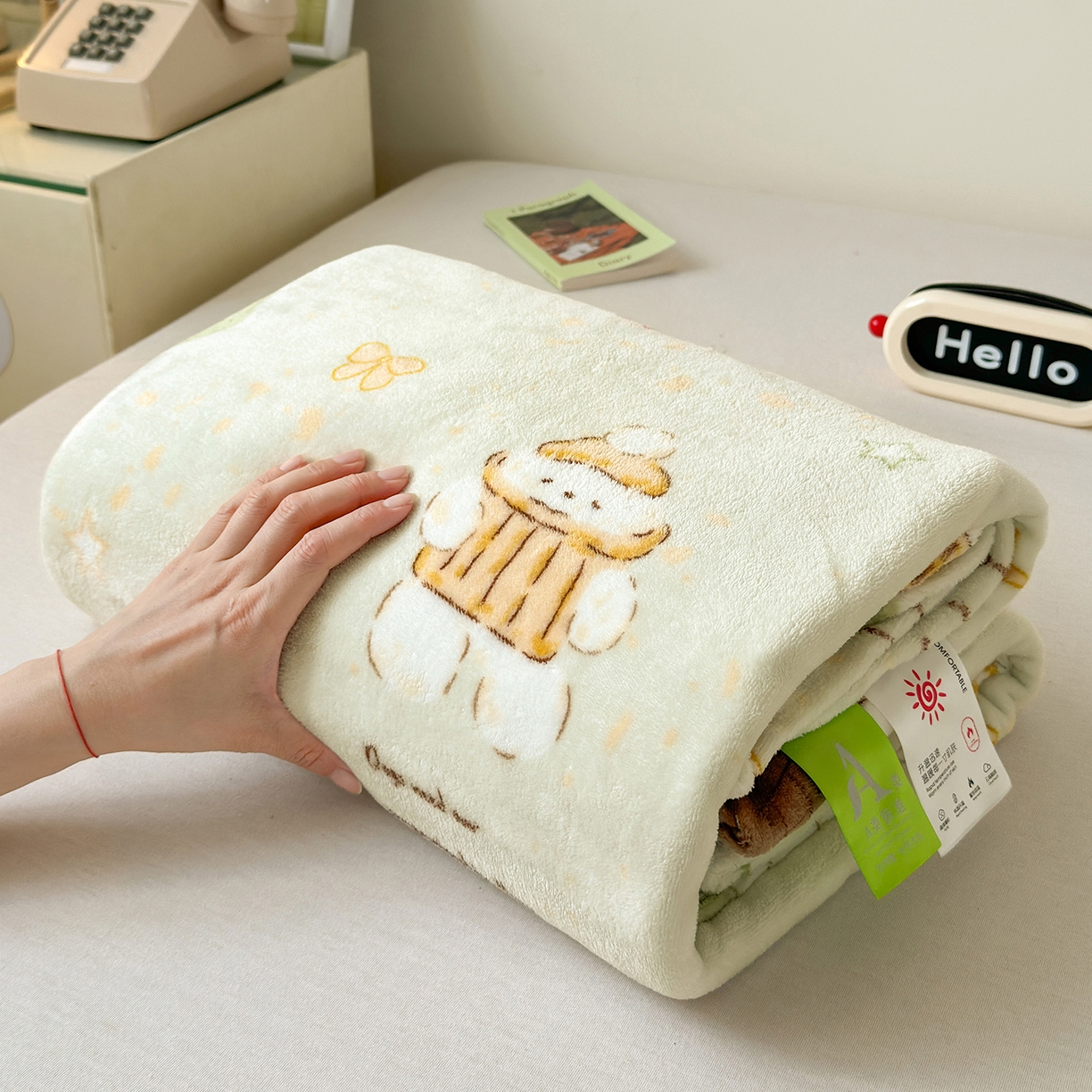 91家纺网 家纺一手货源 找家纺 沐芷 2025 A类牛奶绒毛毯印花盖毯毛毯午休毯卡通多功能沙发毯空调毯 提供买家秀（下载文件包，包含买家秀） 【绒】奶萌修狗