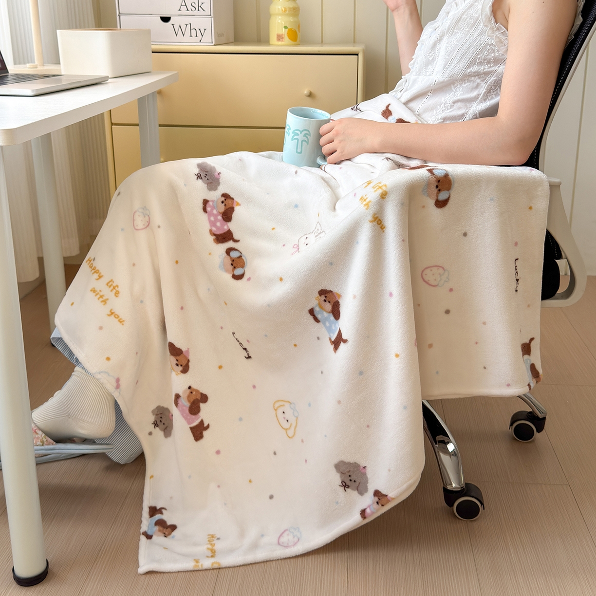 91家纺网 家纺一手货源 找家纺 沐芷 2025 A类牛奶绒毛毯印花盖毯毛毯午休毯卡通多功能沙发毯空调毯 提供买家秀（下载文件包，包含买家秀） 【绒】腊肠狗联盟