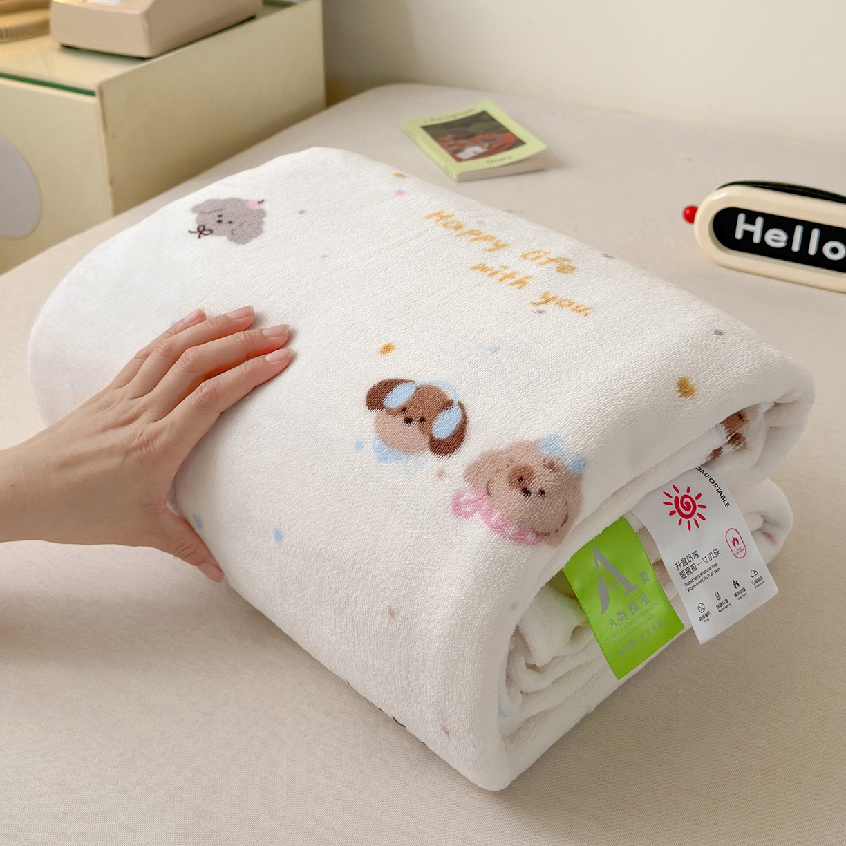 91家纺网 家纺一手货源 找家纺 沐芷 2025 A类牛奶绒毛毯印花盖毯毛毯午休毯卡通多功能沙发毯空调毯 提供买家秀（下载文件包，包含买家秀） 【绒】腊肠狗联盟