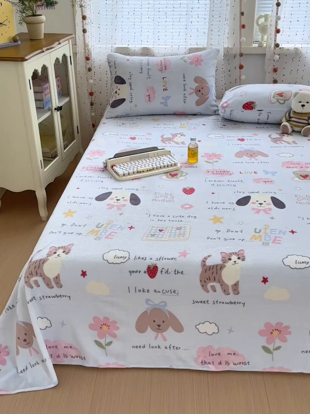 91家纺网 家纺一手货源 找家纺 沐芷 2025 A类牛奶绒床单高克重加厚床单单件加绒床单三件套珊瑚绒 提供买家秀（下载文件包，包含买家秀） 【绒】趣味课堂